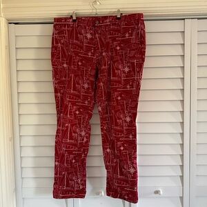 NWOT Vineyard Vines Red Sailboat Print Men’s Pants